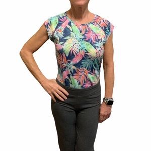 Athleta Tropical Top Sz S